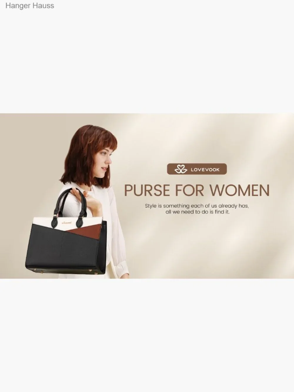 Pu Leather Satchel Handbag Tote Shoulder Crossbody Zipper Closure 6 Pockets